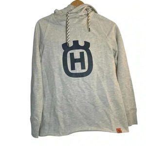 Husqvarna Xplorer Women's Dald Crossover Hoodie Small Casual Gray Grey Logo